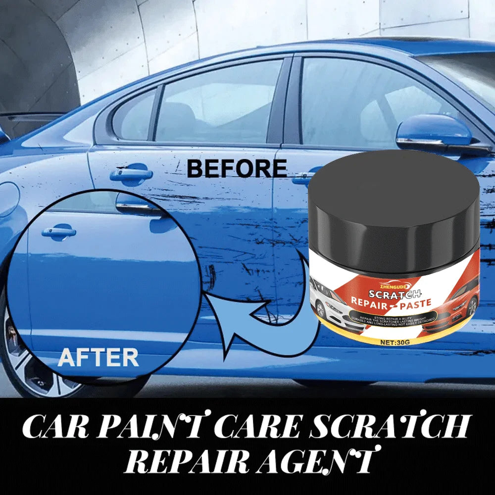 Car Wheel Hub Scratch Refurbishment Paste, Tire Rim Scratch Paint Repair Paste - Aluminum and Steel Rings Dent Restore Care