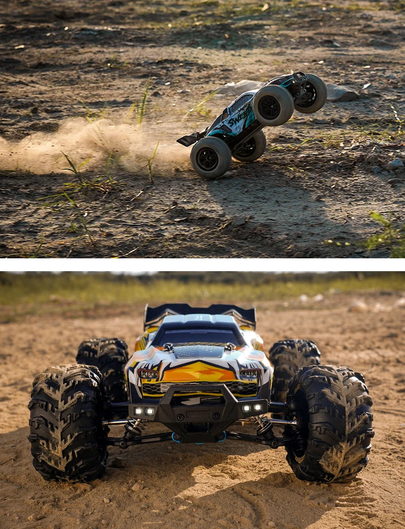 ZWN 1:16 70KM/H Or 50KM/H 4WD RC Car With LED Remote Control Cars High Speed Drift Monster Truck for Kids vs Wltoys 144001 Toys