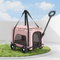Folding Dog Stroller, Pet Folding Stroller, 4 Wheels Dog/Cat Puppy Stroller Pet Travel Carriage Case