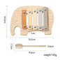 Children's Montessori Toys Baby Sensory Sound Stimulation Toy Baby's Musical Instrument Wooden Cartoon Animal Xylophone Toy Gift