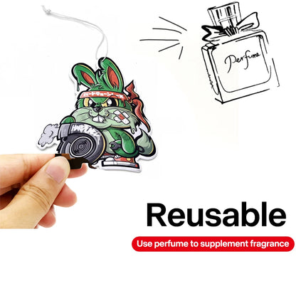 JDM Car Modification Culture Air Freshener Pendant Cool Girls Rear View Mirror Aromatherapy Pendant Car Decorations