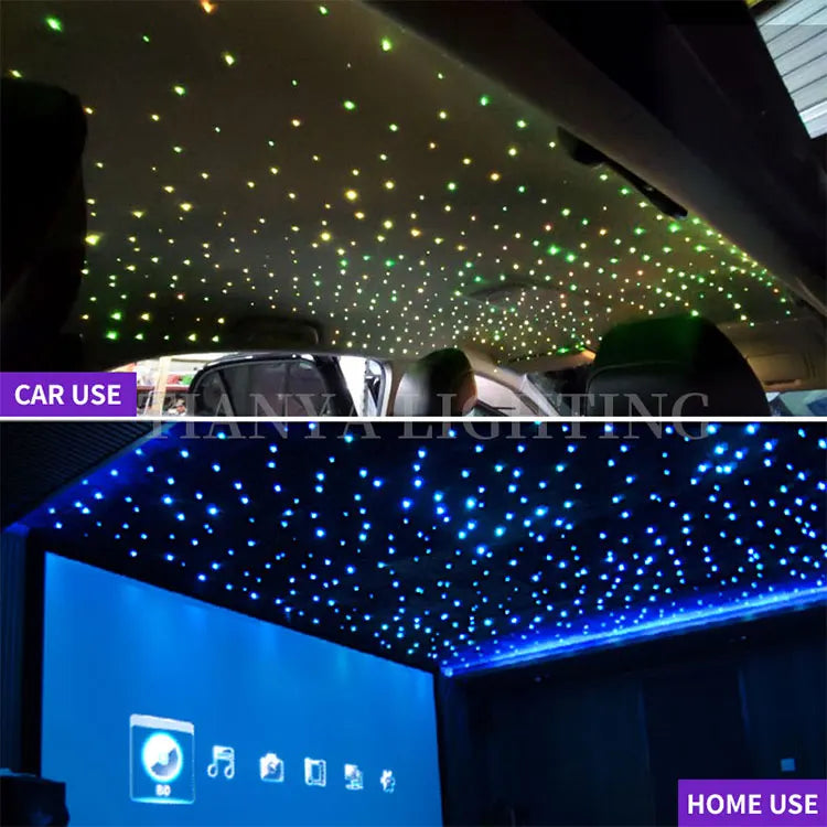 6W Car Starry Sky Light  LED  Auto Interior Decoration Accessories Lamp Car Roof Star Lights  Ceiling Fiber Optic Light