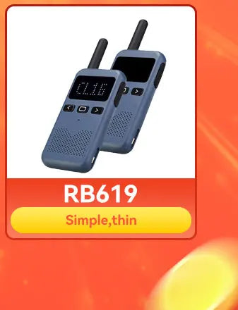 Retevis RT622 Mini Walkie Talkie 2pcs PMR446 Portable Two-way Radio PTT Walkie Talkies Communication Radio for Restaurant Hotel