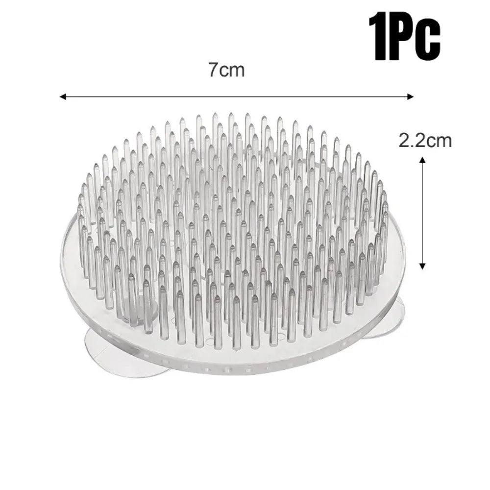 1/3Pcs Transparent Ikebana Stem Holder Waterproof Circular Arrangement Base DIY Flower Fixing Bracket for Vases Floral Design