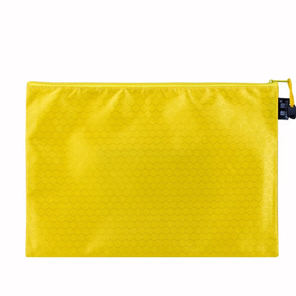 A4 Waterproof Canvas File Folders Football Pattern Thick File Bag Student Teacher Document Bag Business School Supplies