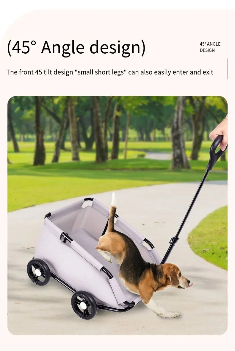 Lightweight Folding Pet Stroller for Small Dogs Cats Teddy Travel Walking Shopping Cat Dog Carrier Stroller