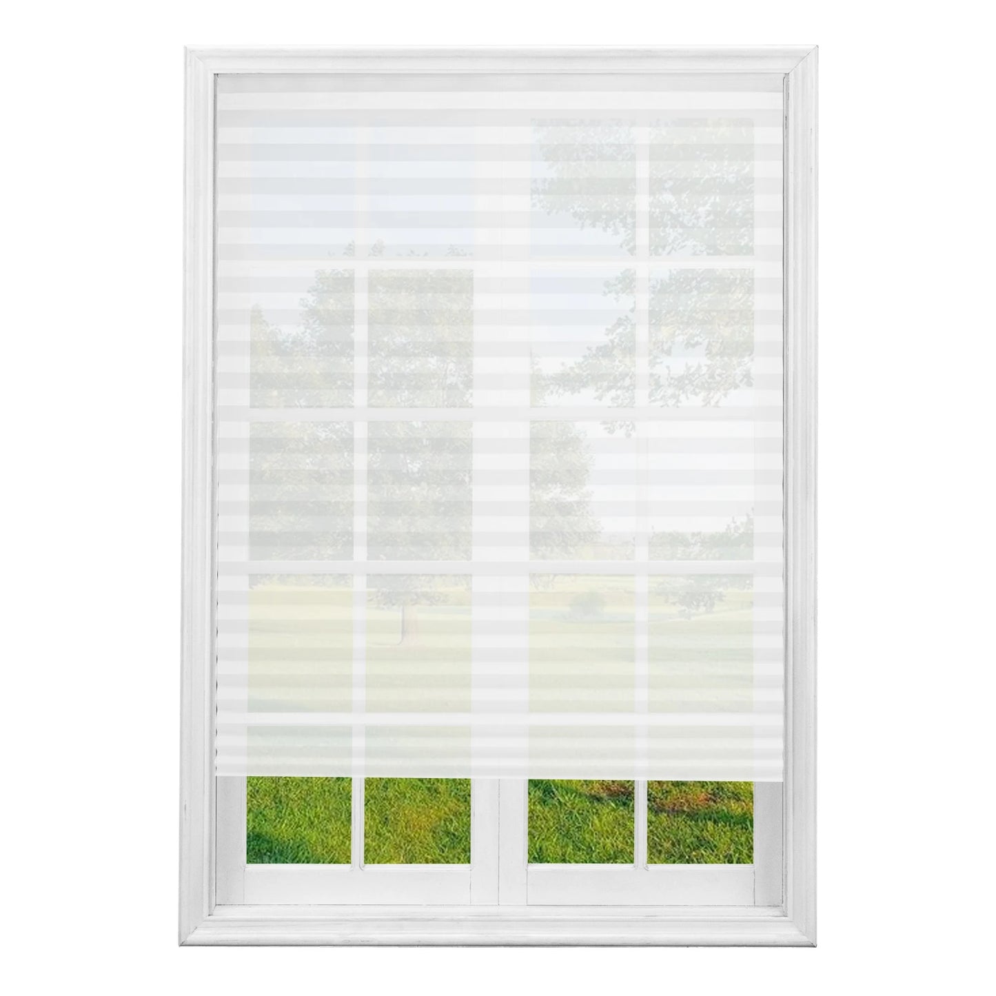 1Pc Shades Self-adhesive Half/Full Windows Nonwoven Folding Curtain Bathroom Balcony Living Room Balcony Curtains Pleated Blinds