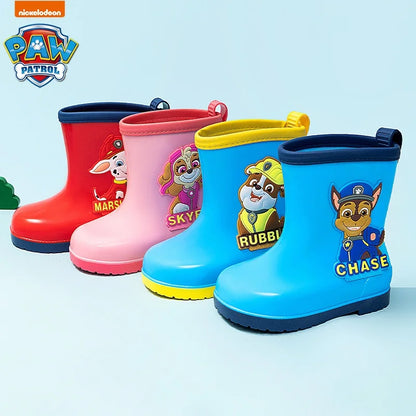 Genuine PAW patrol Rain boots Mars Skye Rubble Chase, Colorful Options Durable Footwear for Toddlers in Wet Condition
