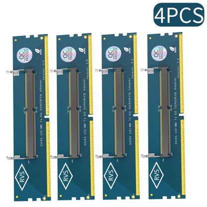 5-1PC Laptop SO DDR5 RAM To Desktop DDR5 U-DIMM Adapter Laptop To Desktop SO-DIMM To PC DIMM Card DDR5 Memory RAM Adapter Card
