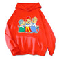 Cartoon Hoodie Alvin and The Chipmunks Green Red Navy Blue Shirt Camisa S/P Movie Promo Animation Long Sleeve Hoody Sweatshirts