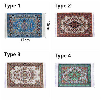 Turkish Style Miniature Weaving Rug Playing House Floor Coverings Dollhouse Carpet  1:12 Scale Doll Accessories