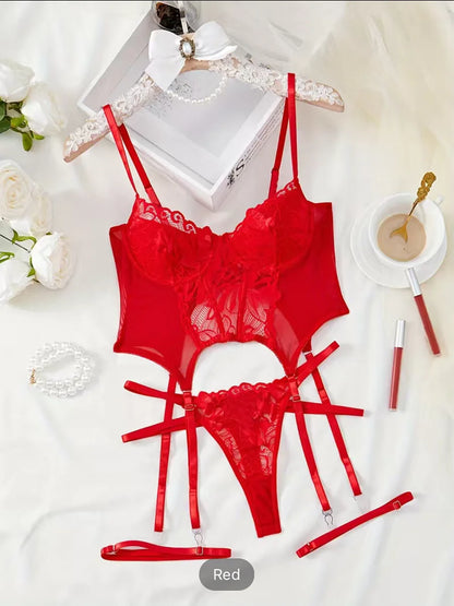 Sexy Set Womens Underwear Exotic Emotional Bra Set Embroidered Print Brassiere Lingerie Set Women's Set Push Up Thin Bralette