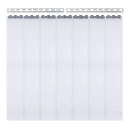 7Pcs PVC Strip Curtains,200x105cm Transparent Soft Door Strips Screen 2mm Thick Windproof Waterproof Antistatic Door Curtain Kit