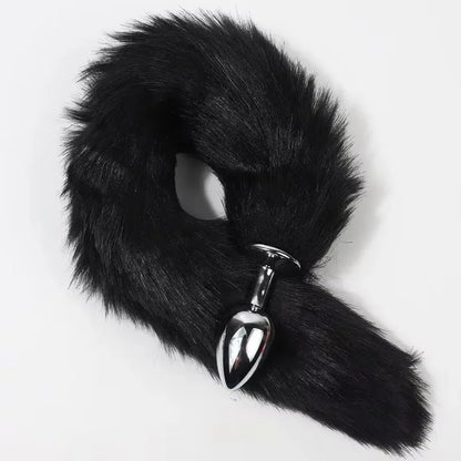 Cheap Anal Plug Metal Sexy Foxtail Anal Plug Role-play Sex Toy Male and Female Anal Plug Adult Game Couple Toys Sex Toys