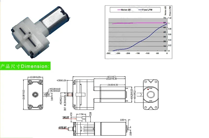 DC 5V Mini 031 Diaphragm Water Pump Self-priming Suction Water Pump for Xiaomi Mijia G1 MJSTG1 Robot Vacuum Mop Cleaner Pump