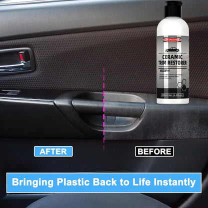 Hydroshine Ceramic Trim Restorer Car Plastic Leather Rubber Restorer Auto Polish And Repair Coating Renovator Refurbish Agent