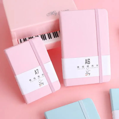 96Page/This pink colorA6 A7Portable Notebook，Simple Mini Notebook Office Memo，Student Office Diary Planner Pocket Notebook