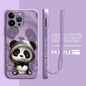 Cute Panda Phone Case for iPhone 11 13 16 Pro 14ProMax 15 Plus XS Max XR SE 8 7 12 Mini Silicone Cover Soft