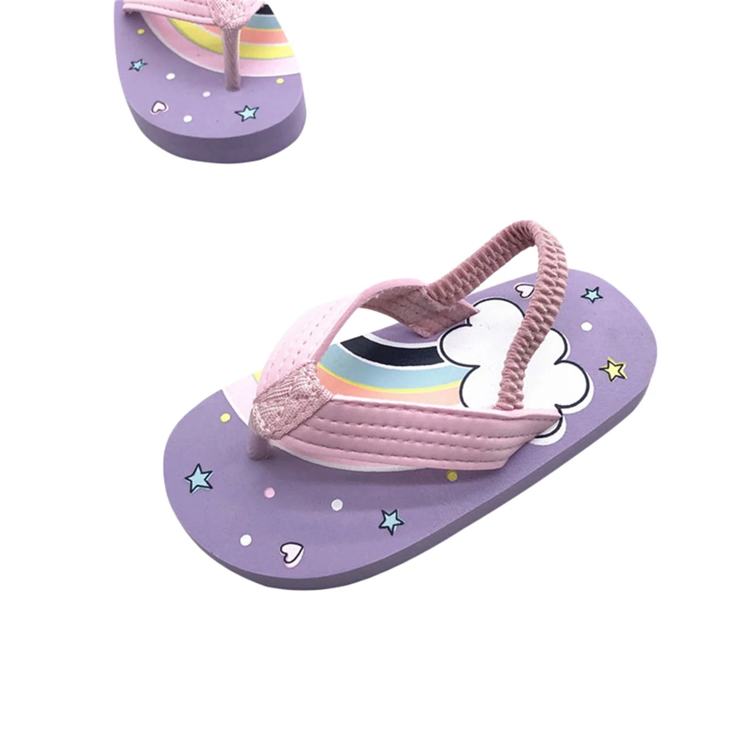 Children Flip Flops Shoes Cartoon Summer EVA Soft Sole Indoor Bathing Anti Fall Girls and Boys Sandals Beach and Pool Slippers