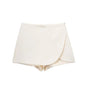 MUJER 2025 Black Mini Skirt Shorts Woman Fashion Asymmetric Skort For Women High Waist Short Skirts Woman Summer Casual Shorts