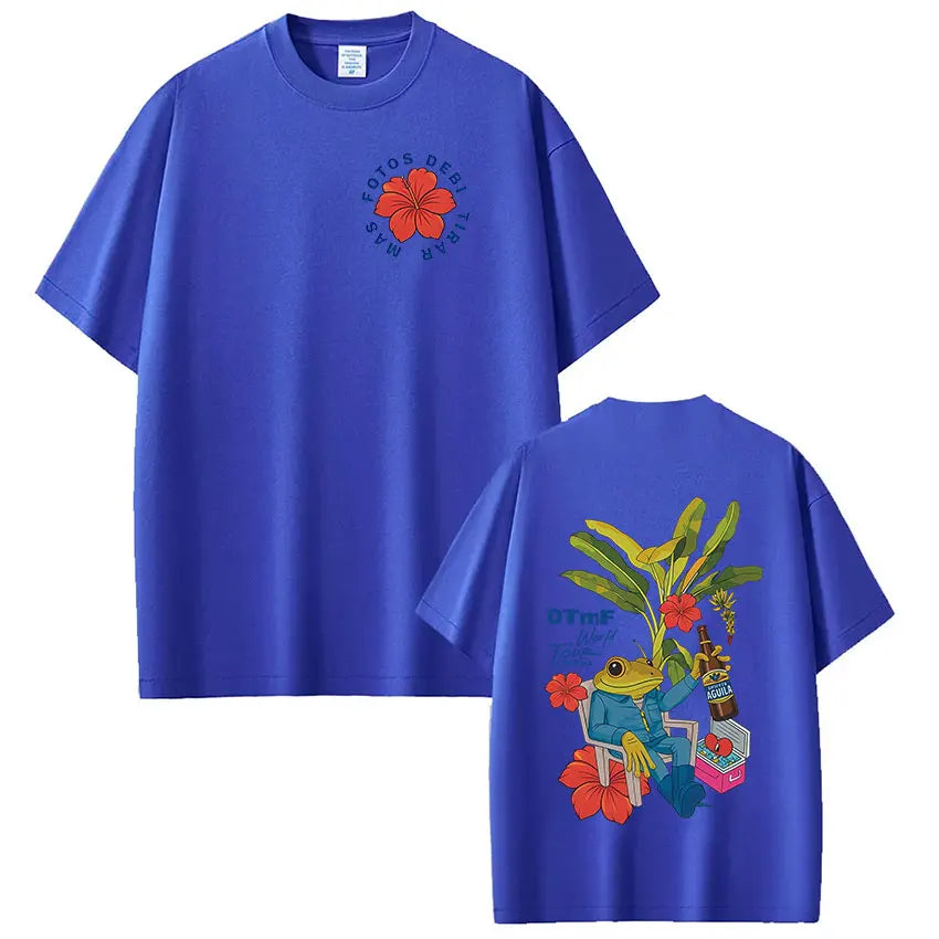 Rapper Bad Bunny T-shirt Debi Tirar Mas Fotos DTMF World Tour T Shirts Men's Women Fashion Vintage Hip Hop T-shirts Streetwear