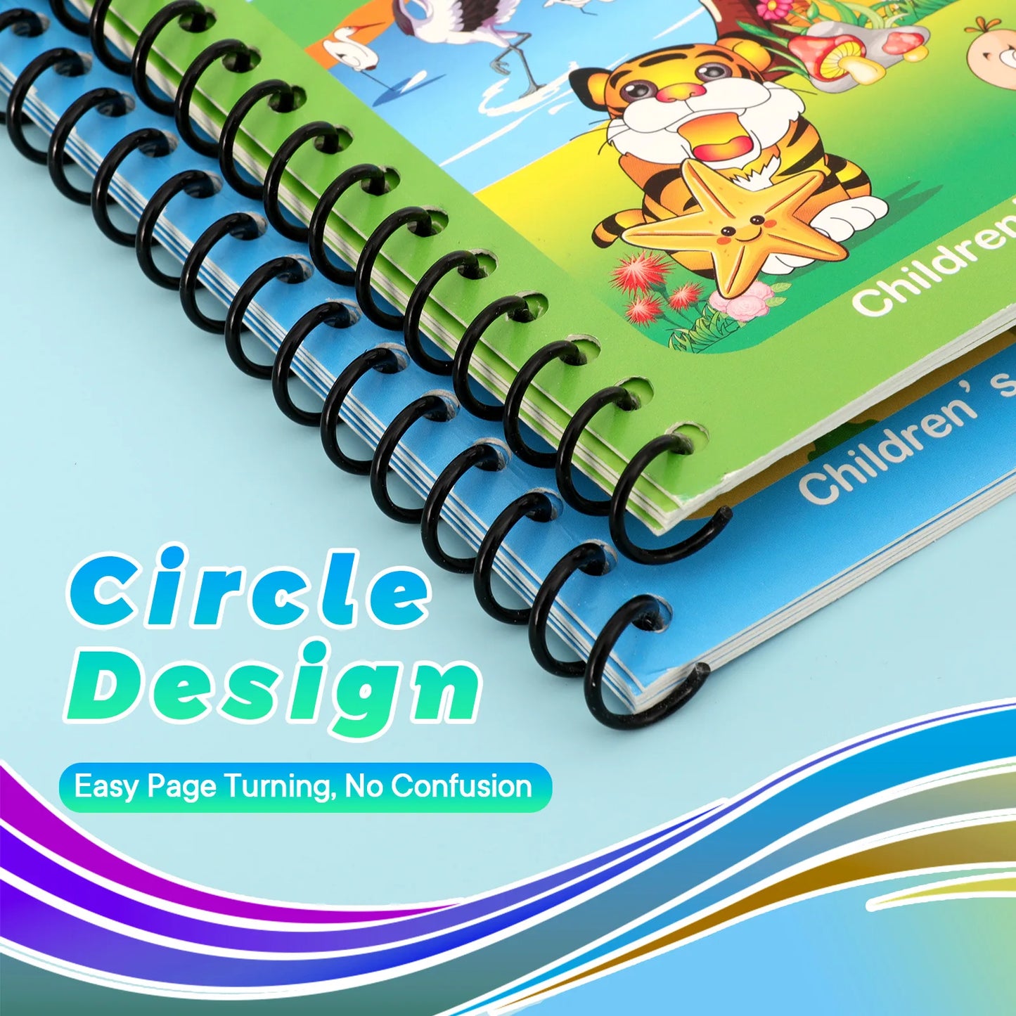 Water Coloring Books,9/18 Pack,Paint with Water Books, Educational Learning Doodle,Reusable No-Mess Art Book Travel Holiday Gift