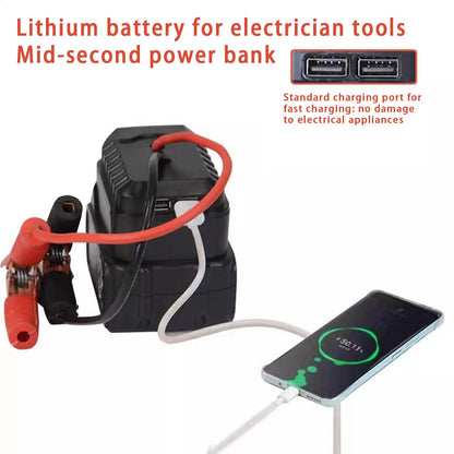 ForMakita Jump Starter Battery Pack Lithium Jump Starter Portable Jumper Box Battery Pack Quick Charging Automotive Booster