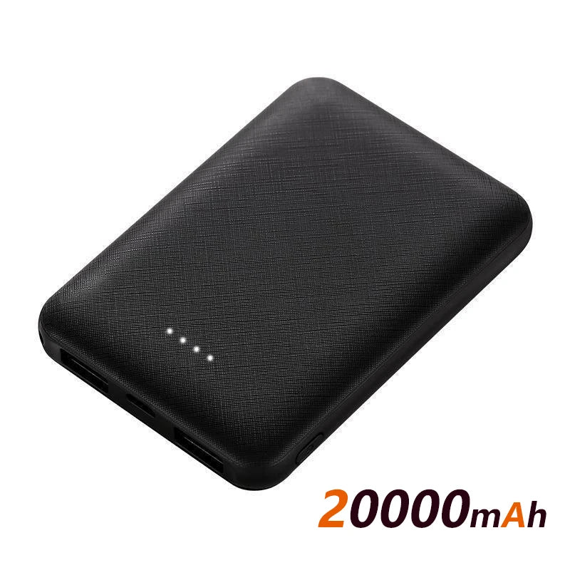 New 20000mAh Power Bank USB Charger Fast Charging Portable External Battery Pack Ultra-thin Heating for Vest Jacket Glove Sock
