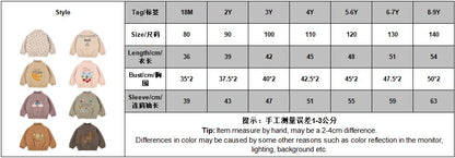 2025 KS Brand Winter Baby Boys Lambswool Jackets Vest Kids Clothes Girls Cherry Jackets Outerwear Coats Flight Suit Jackets 1-9Y