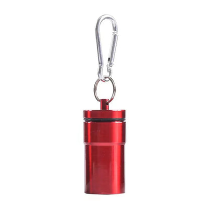 1Pcs Windproof Cigarettes Ashtray with Keychain Ash Tray Outdoor Portable Pocket Ashtray with Lid Aluminum Storage Tube Holder