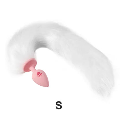 Cat Paw Anal Plug Adult Couple Games Butt Plug Erotic Product Penetration Anal Toy with Hairball Fox Tail Sex Toys for Men Women