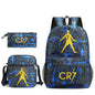 3pcs Simple Lightweight Backpacks CR7 Sports Casual Travel Outdoor Backpacks Teens Laptop Mochilas sac a dos
