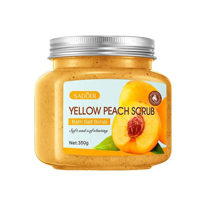350g Coconut Scrub Is Rich in Skin Care Ingredients Such as Walnut Shell Powder, Glycerin, and Coconut Extract, with a Fresh Coconut Scent. It Contains Gentle and Fine Scrub Particles That Deeply Cleanse the Skin, Removing Im