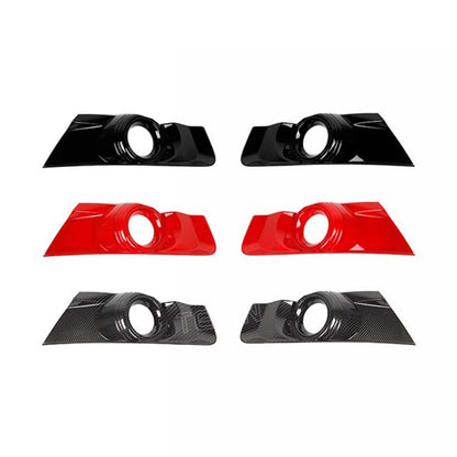 TESIN Car Front Bumper Fog Light Lamp Decoration Cover Trim for Ford Mustang 2015 2016 2017 ABS Lamp Hoods Exterior Accessories