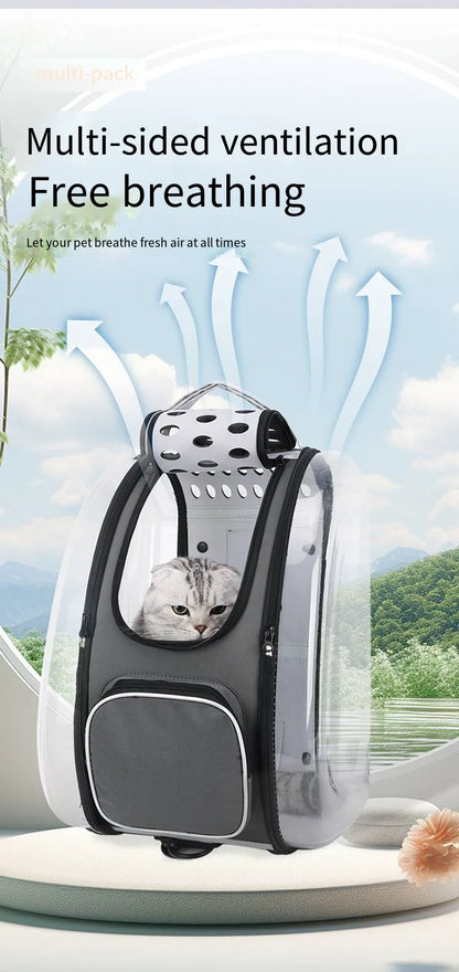 2026 New Pet Stroller 4-Wheel Foldable Jogger for Small Medium Dogs Cats, Lightweight Travel Carrier with Detachable Basket