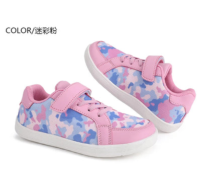 Children Sneaker Girls Barefoot Shoes  2025 New Luxury Fashion Skate Kids Casual Sneaker White Pink Sports Tennis Shoes for Girl