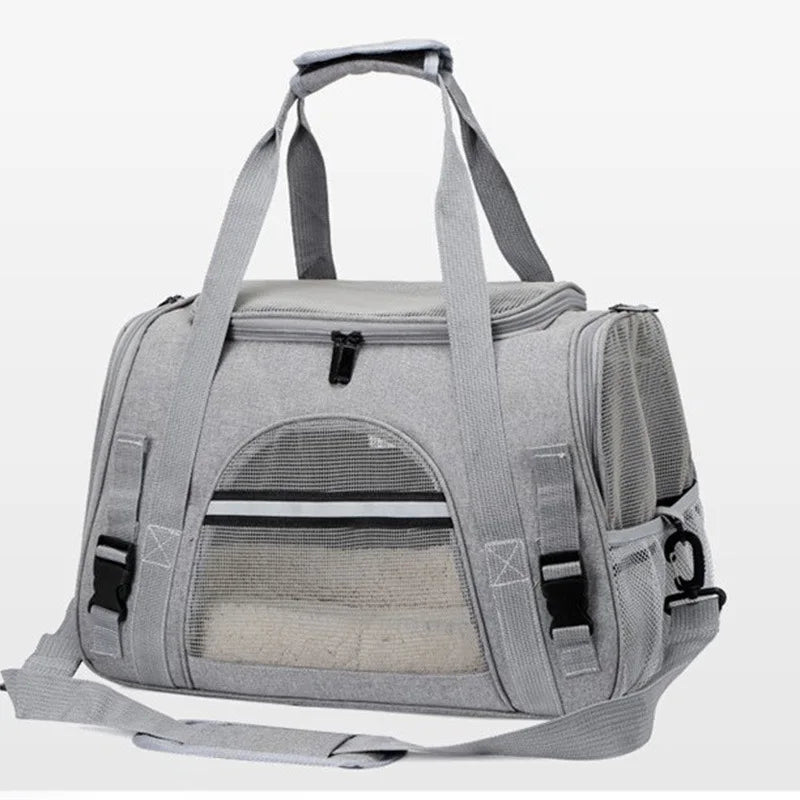 2026 Portable Pet Bag, Handheld Dog Carrier, Foldable Cat Travel Bag, Breathable Outdoor Car Carrier for Small Pets