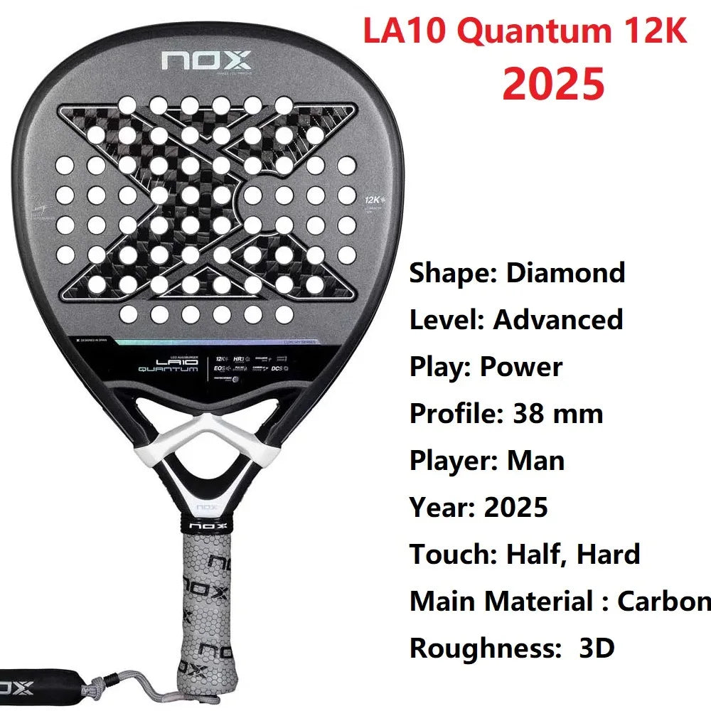 Nox 3D Carbon Fiber Power Racket, Stereo Structure Rebuild Tennis Hit Experience, Immersive Advanced Court, Tech Enabled 2023-26