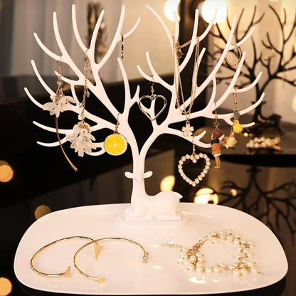 Antler Jewelry Storage Rack Smooth Deer Horn Jewels Display Shelf Rings Earrings Small Accessories High Quality Showing Stand