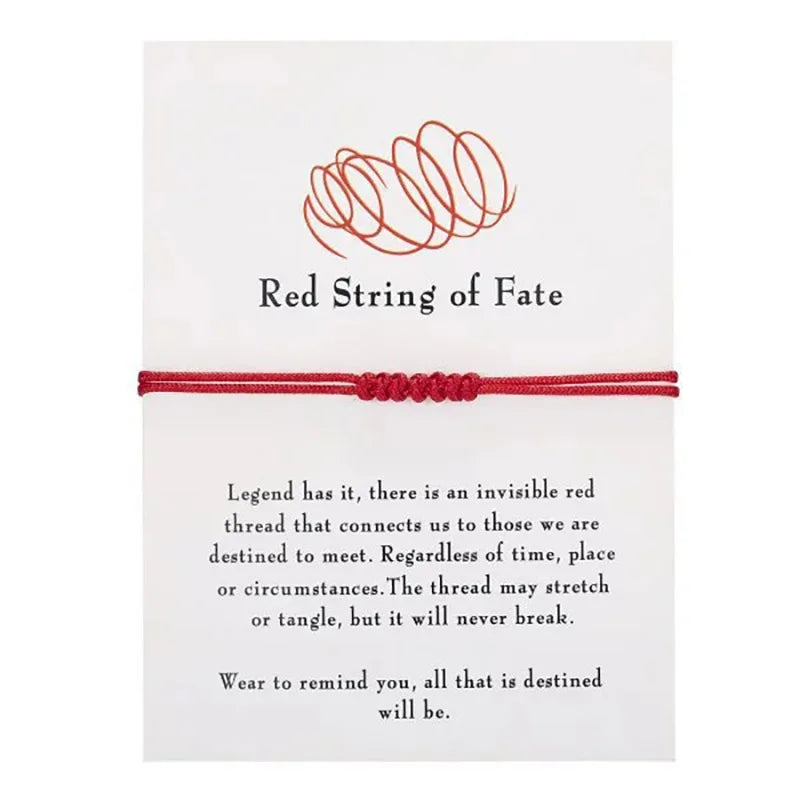 Handmade Knot Bracelet For Women Men Red String Of Fate Wrap Bangle Couple Good Lucky Friendship Jewelry Accessories