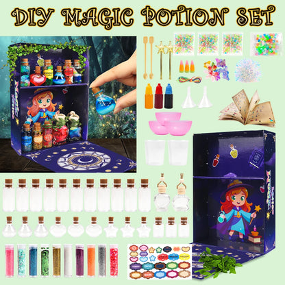 DIY Fairy Magical Potions Kit Horror Halloween Christmas Gifts Witches' Magical Color Changing Freezing Potions Art Craft Kit