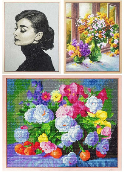 HUACAN Diamond Mosaic Novelties Ship Lighthouse Bird Animal Landscape Full Square Round Diamond Painting Kits Home Decoration