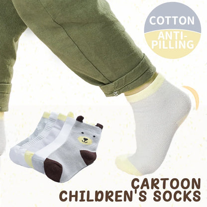 5Pairs/Lot Cotton Kids Anti-Slip Winter Socks Casual Baby Boys Girls Sock Floor Children's Socken With  Grips Kids For 0-8 Years