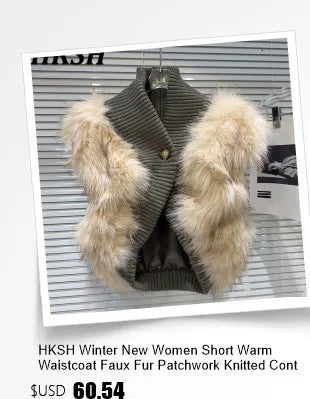 HKSH Outdoor Light Sport Color Contrast Hooded Down Jacket Women's Winter Mountain Leisure Waterproof Climbing Cotton Coat H2887