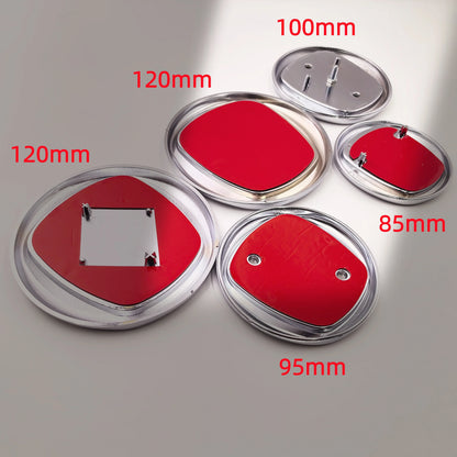 8.5/9.5/10/12cm 85/95/100/120mm car Emblem for FIAT Car Hood Front Rear Badge 2/3/4-Pin Emblem