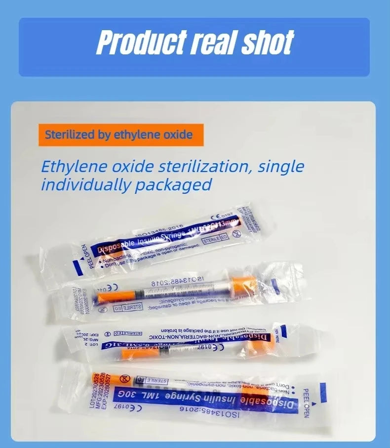 Individually Wrapped Manual Push Veterinary Plastic Syringes With Needles Disposable Style For Lab Pets Pigs And  Farm Livestock
