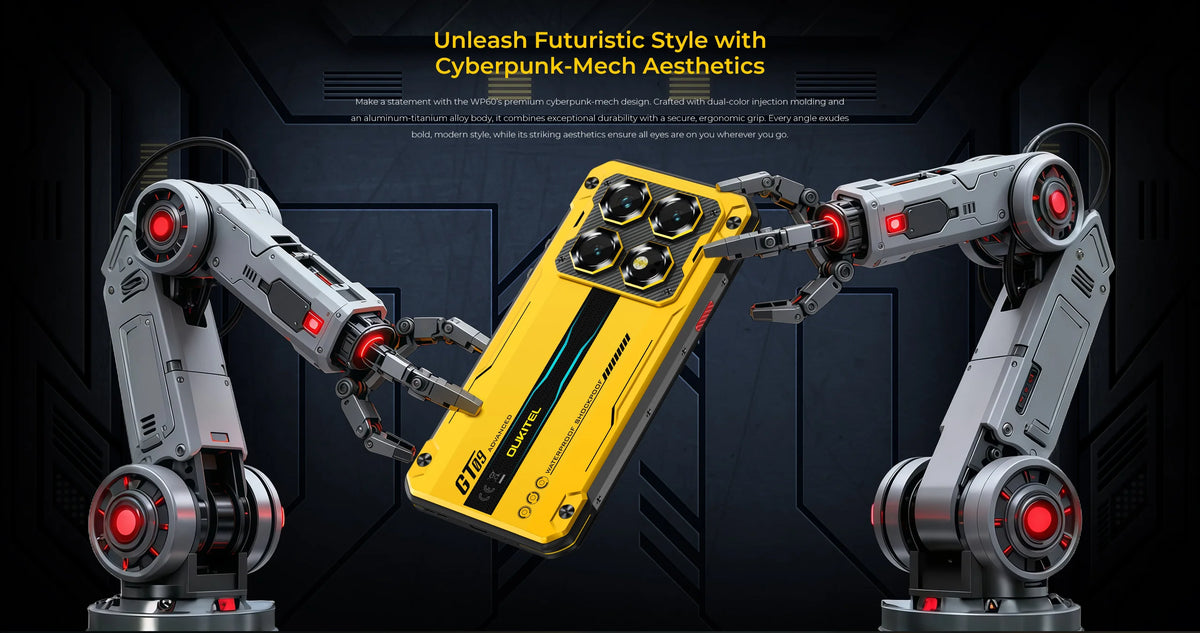 OUKITEL Rugged Phone WP60 5G 24GB(8+16) 256GB / 36GB(12+24) 512GB 7.2” HD+ 120Hz Smartphone 10000mAh 108MP Android 15 NFC
