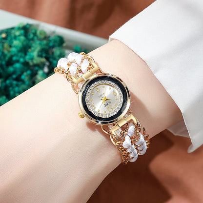 Women's Watch Fashion Braided Rope Bracelet Quartz Watches