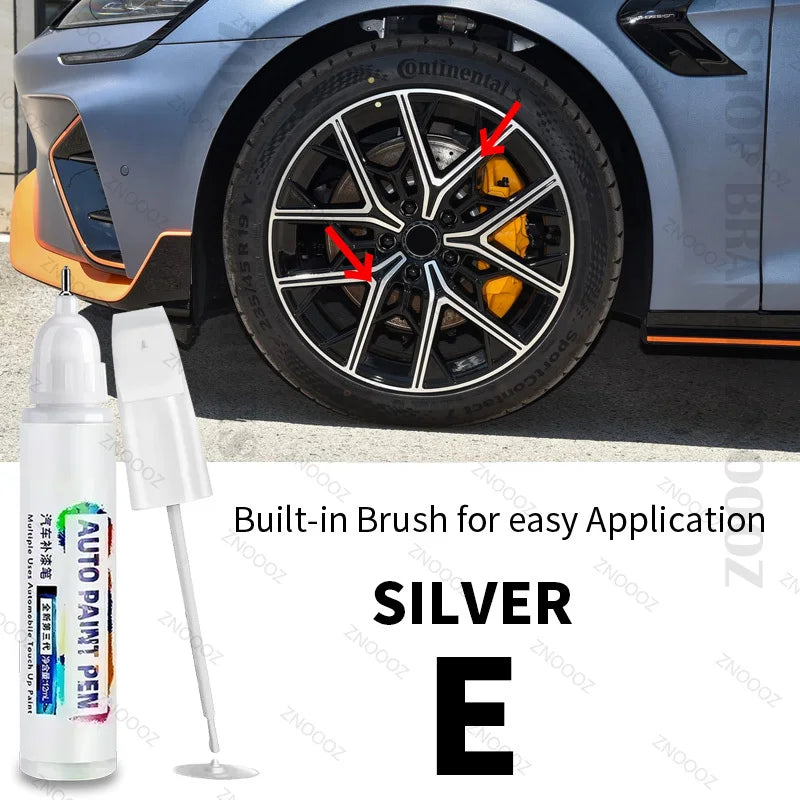 For BYD SEAL Touch Up Paint Wheel Repair Kit Quick And Easy Wheel Scratch Repair Rim Paint For Car Wheel Repair Silver Black