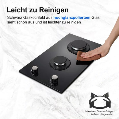 Topstrong 2 Burner Ceramic Glass Built-in Hob Natural Gas Propane Gas Hob YYEUGCT-B02
